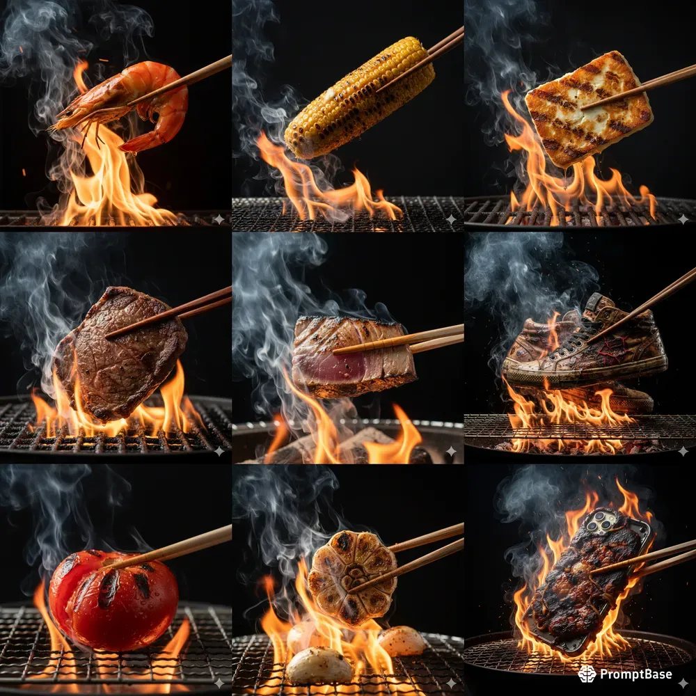 Grilled Perfection In Dark Light