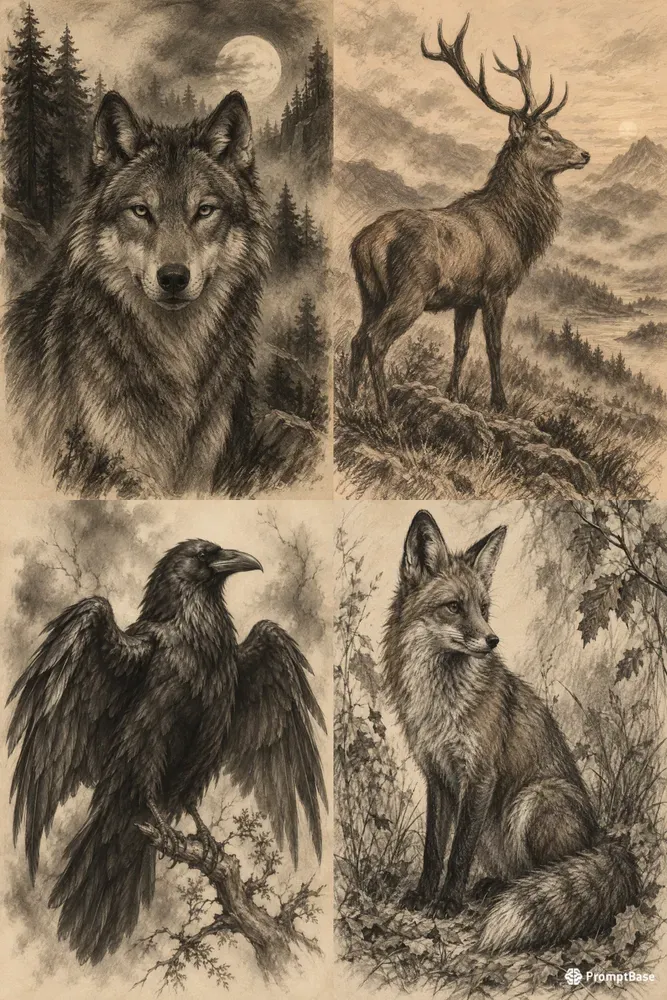 Dark Academia Wildlife Generator