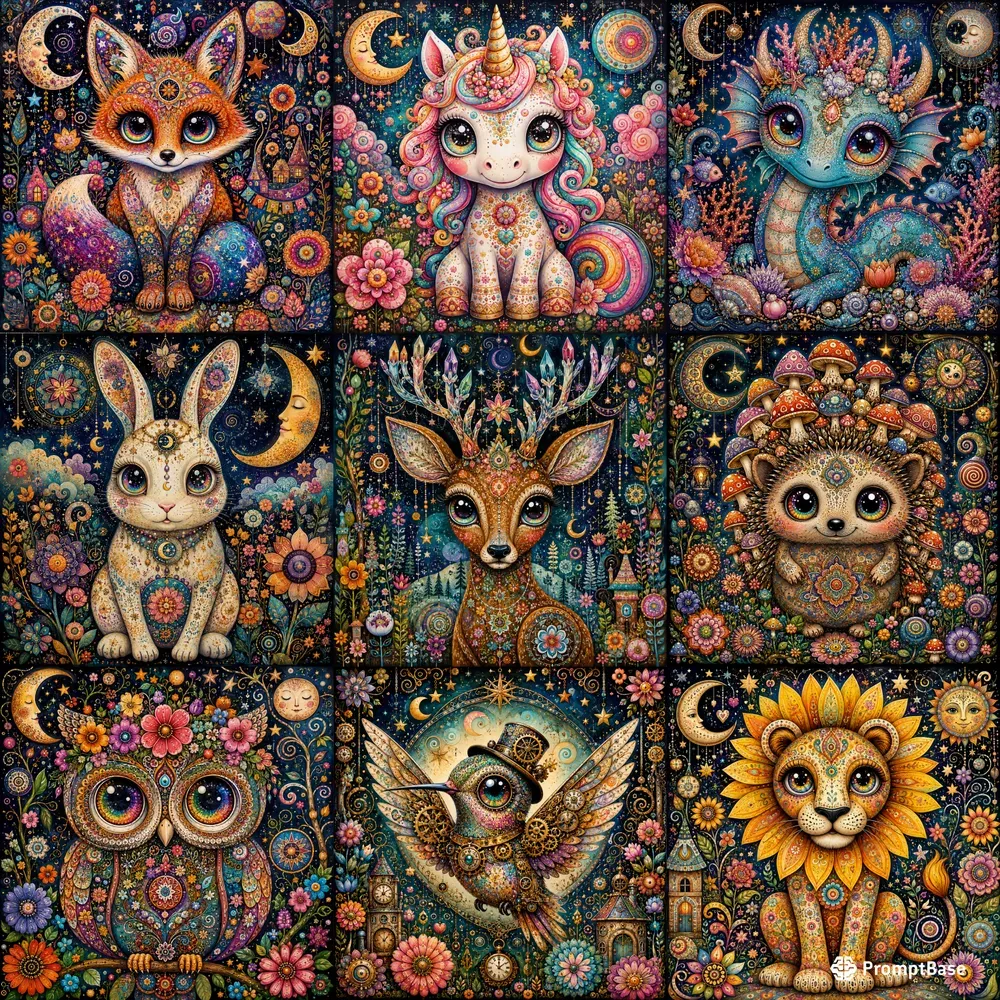 Whimsical Folk Art Character Creators