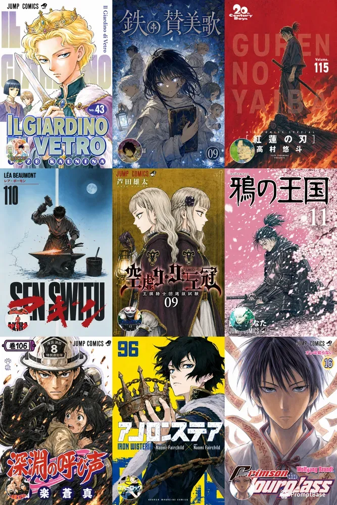 Manga Volume Covers In Any Style