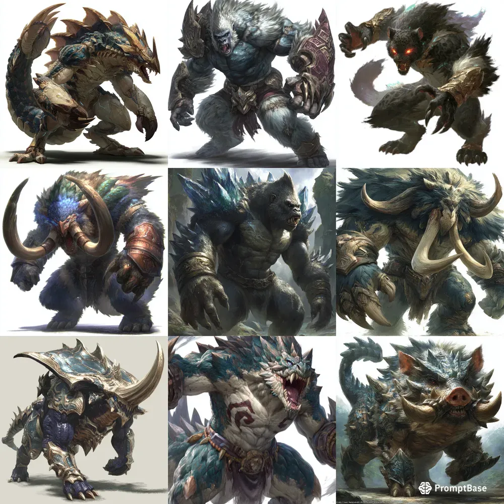 Monster Hunter Chara Designs