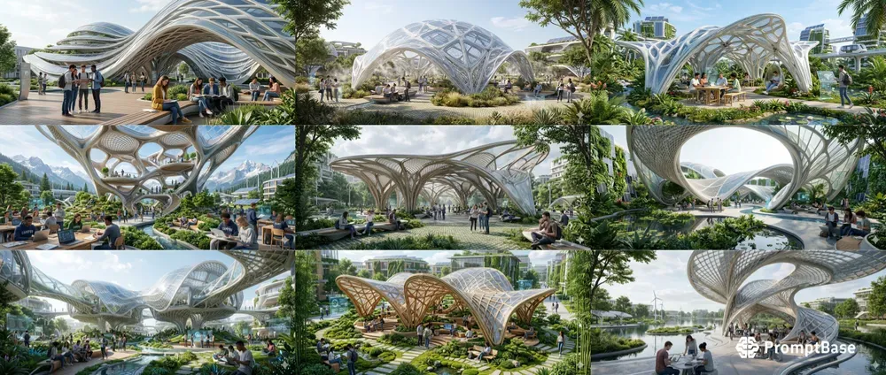 Solarpunk Pavilion Visual Systems