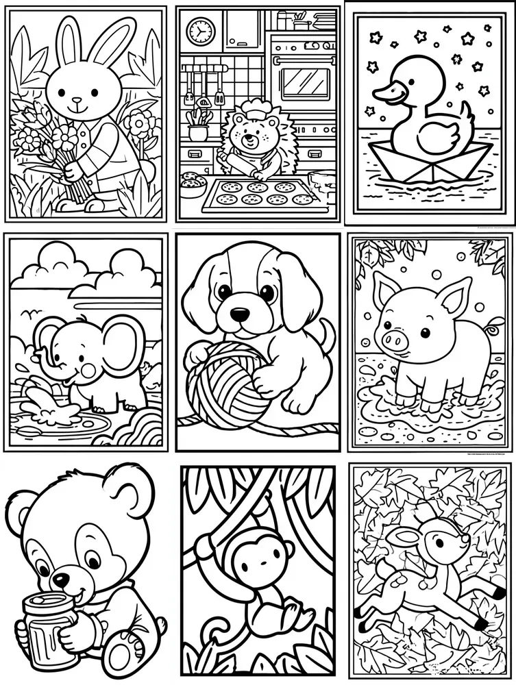 Childrens Animal Coloring Pages