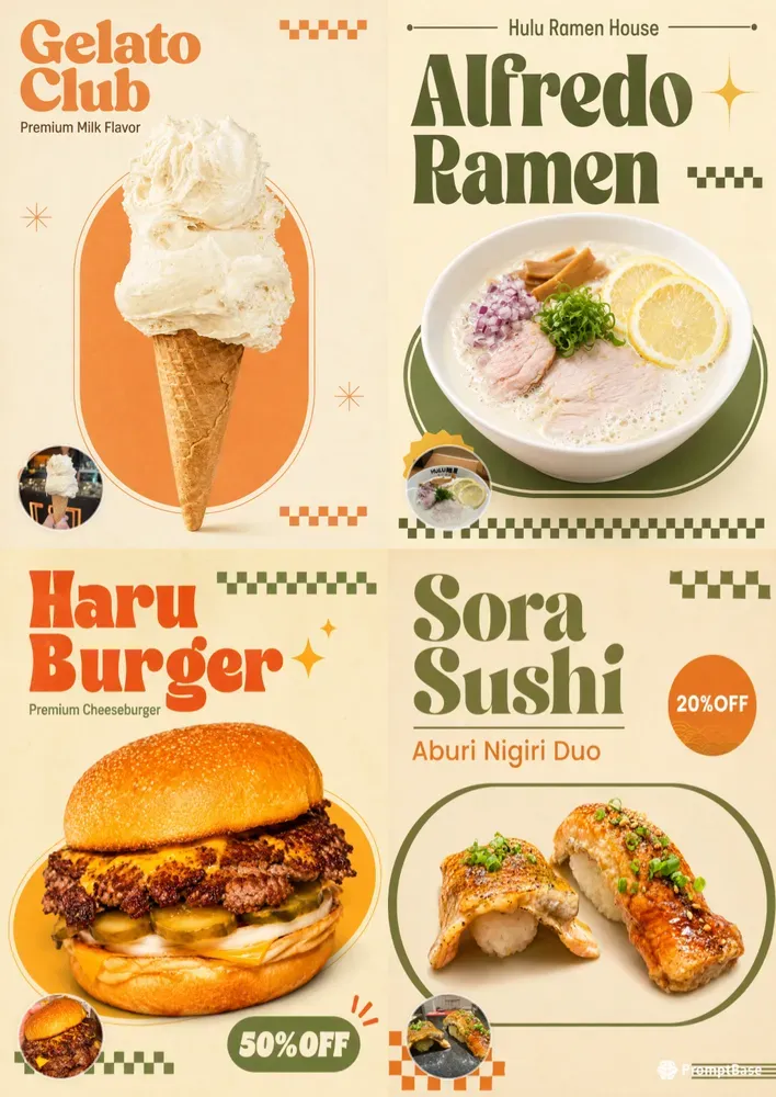 Retro Fastfood Poster Generator