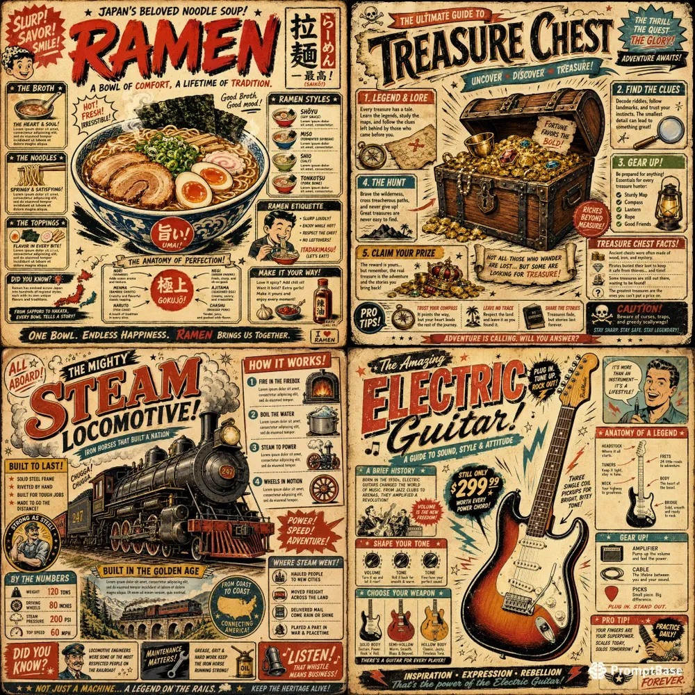 Retro Infographic Poster Generator