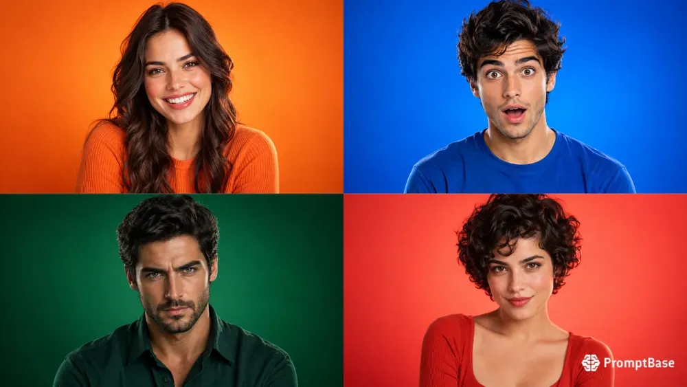 Vibrant Studio Portraits