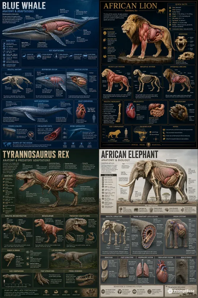 3D Animal Anatomy Infographics