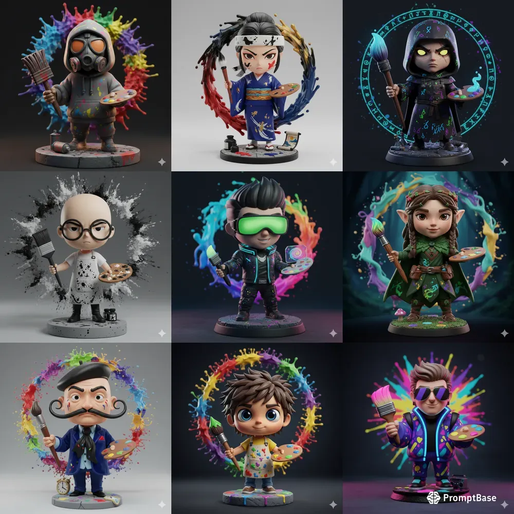 Artisan Painter Figurines