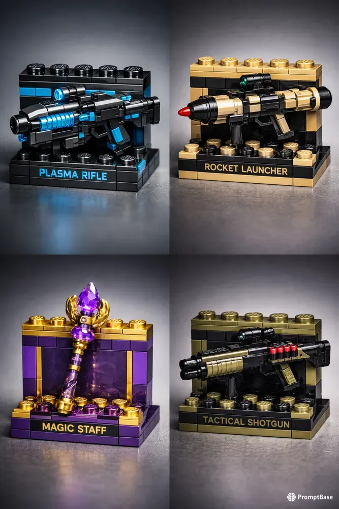 Lego Weapon Product Render Packs