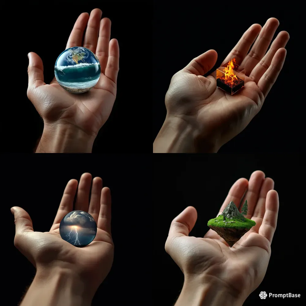 Hands Holding Impossible Worlds