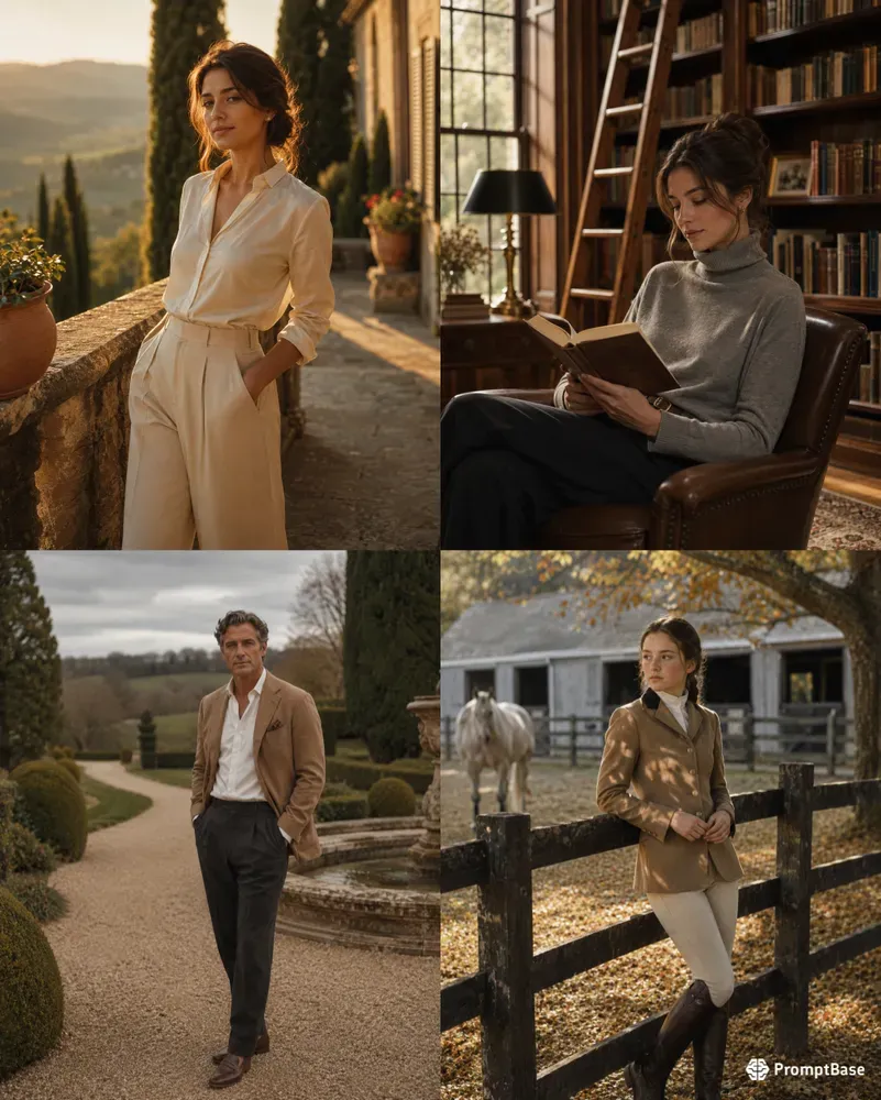 Old Money Aesthetic Portraits
