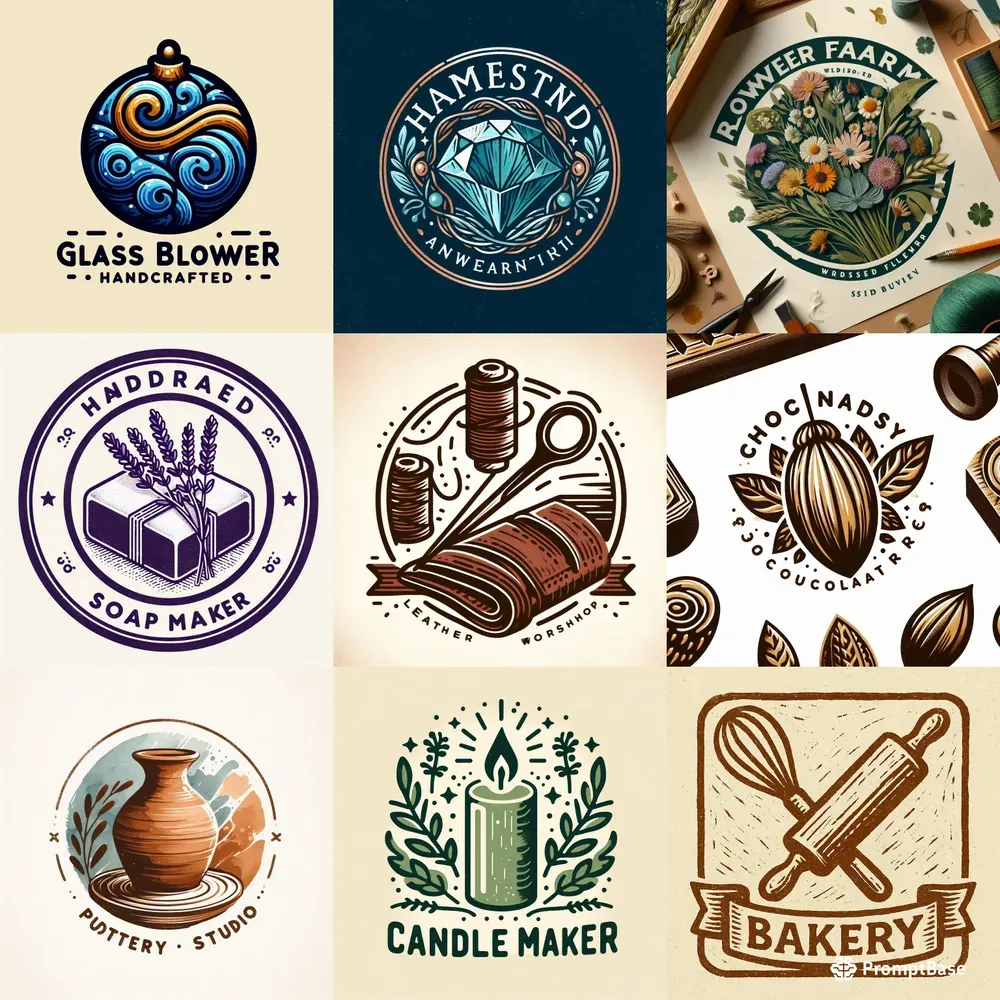 Artisanal Handcrafted Business Symbols