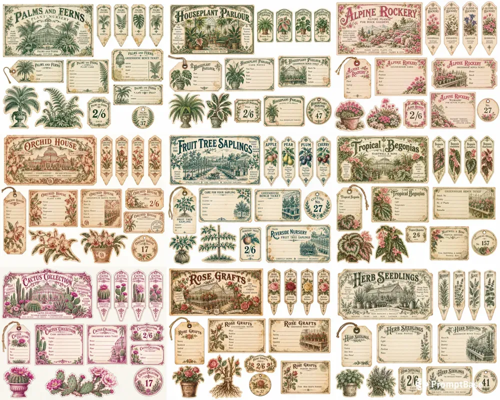 Vintage Plant Nursery Ephemera