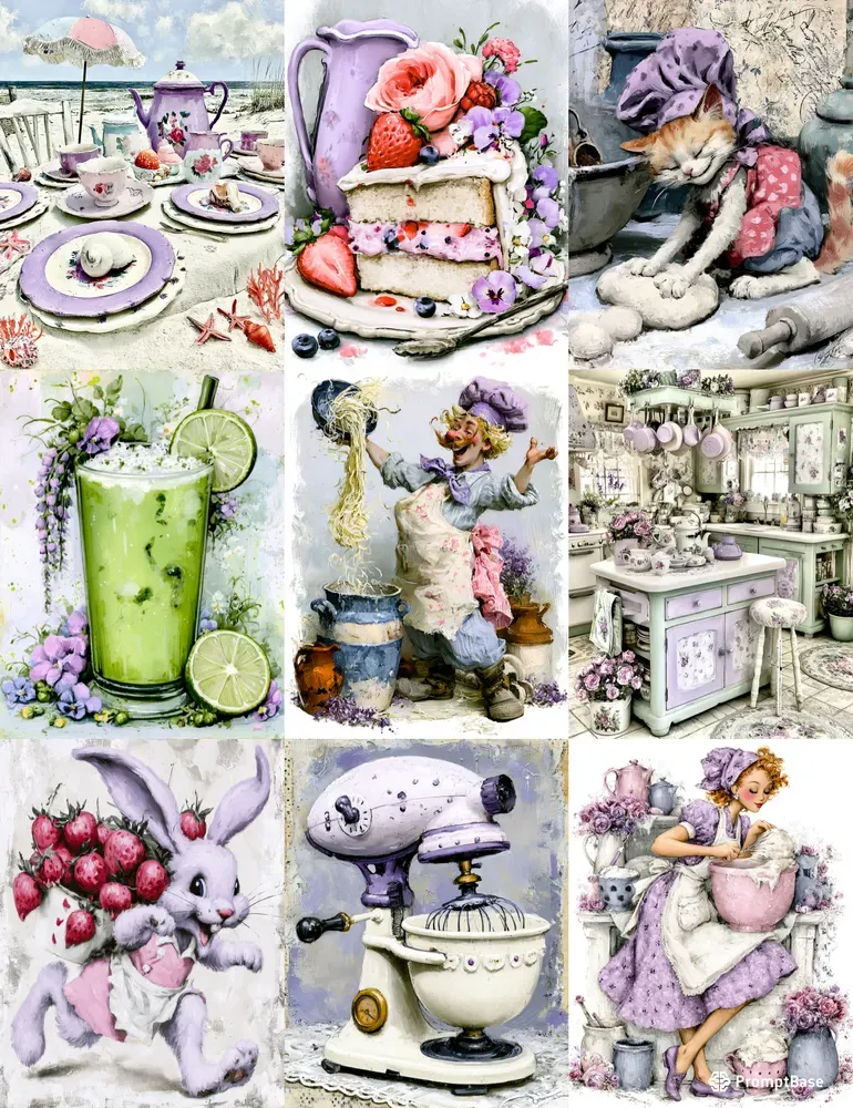 Kitchen Romance Junk Journals