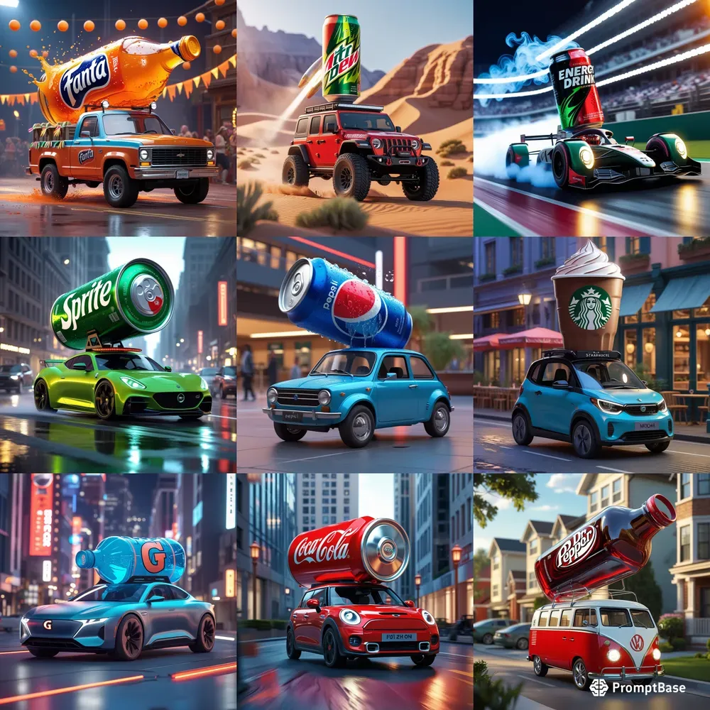 Branded Beverage Vehicles Packs