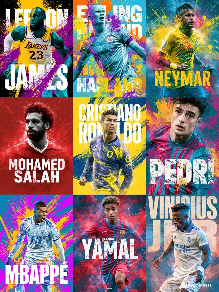 Hueforge Football Player Wallpapers