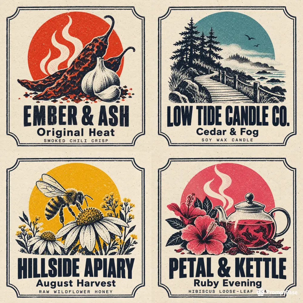 Riso Label Art For Smallbatch Makers