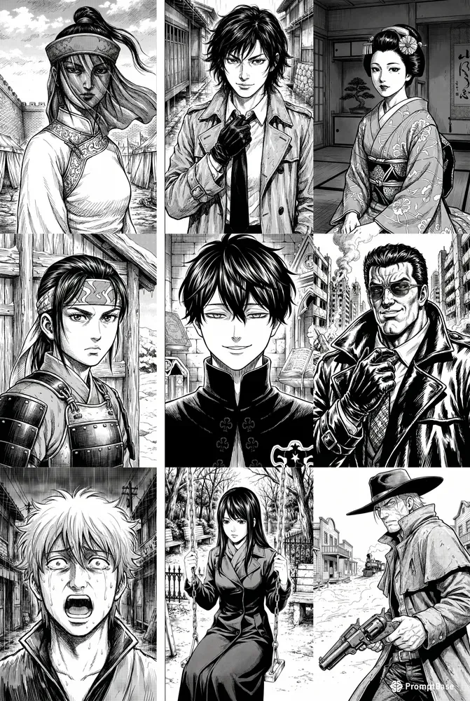 Mangaka Specific Art Style Illustrations