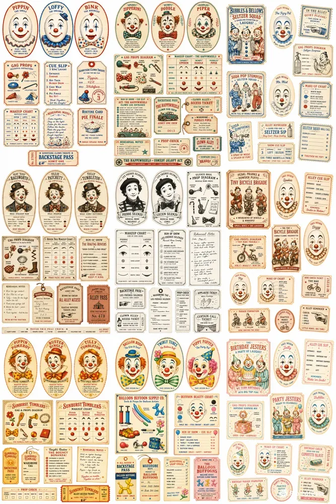 Clown Alley Vintage Ephemera