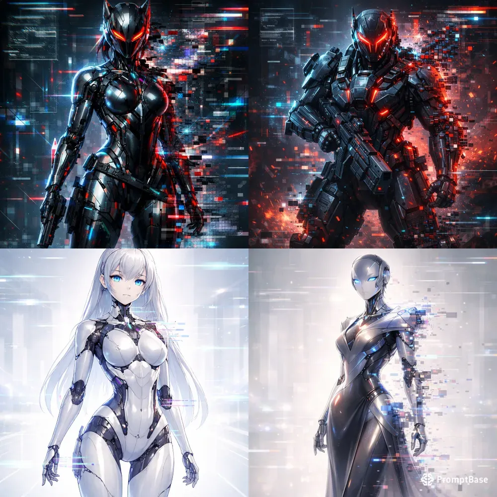 Glitch Core Android Concept Art