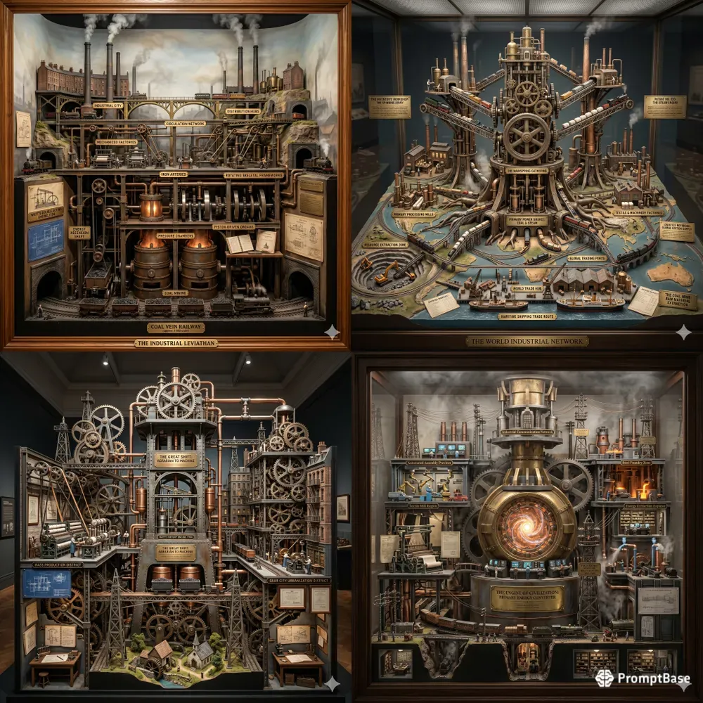 Industrial Megastructure Dioramas