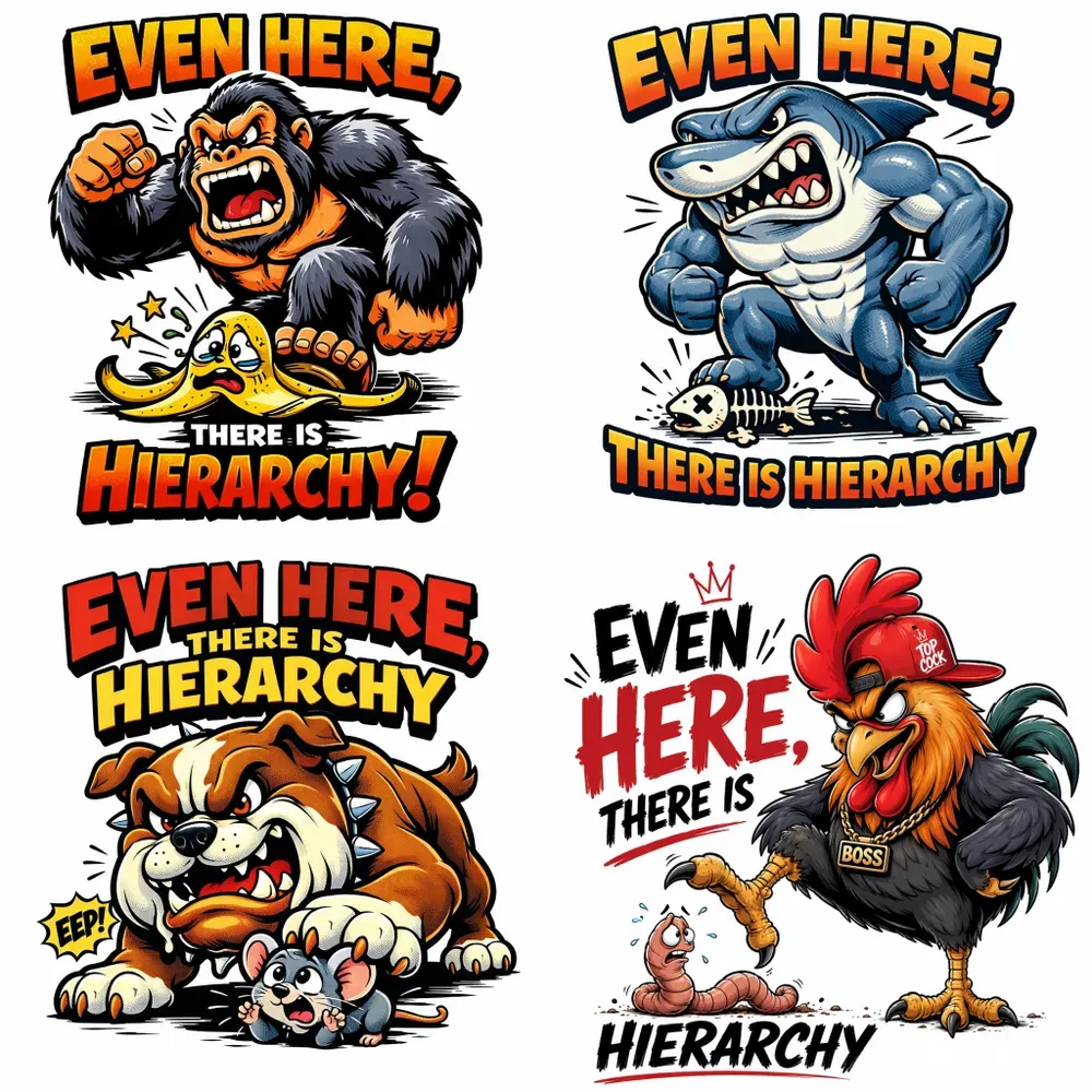 Savage Cartoon Dominance Tshirt Designs