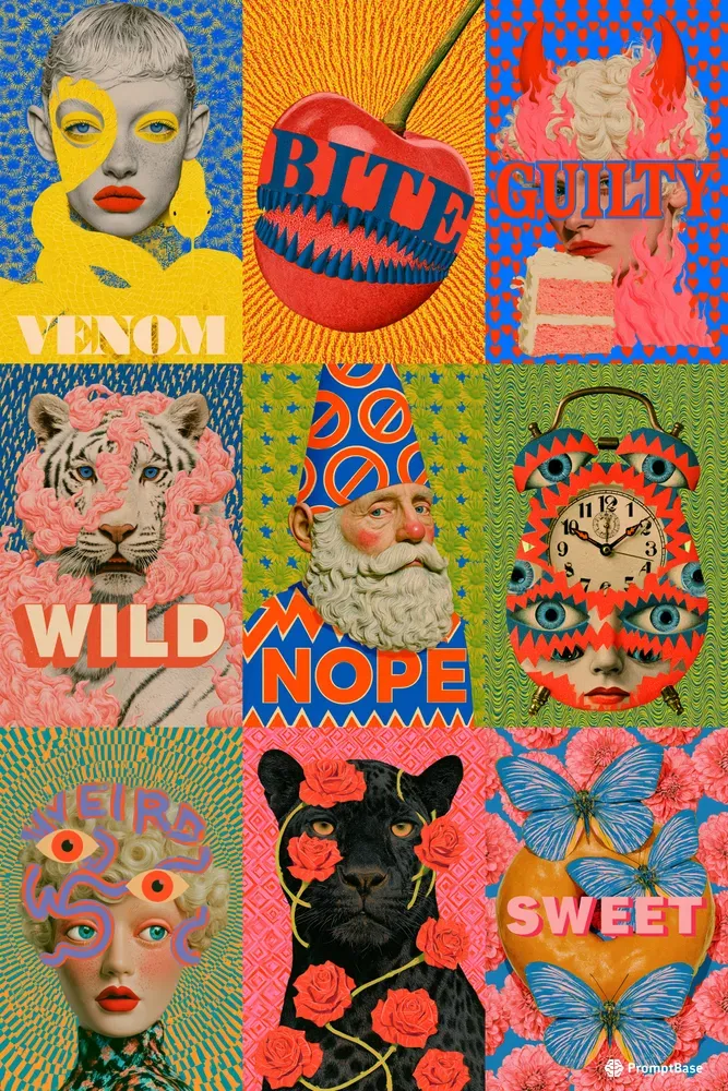 Hyper Pop Surreal Collages