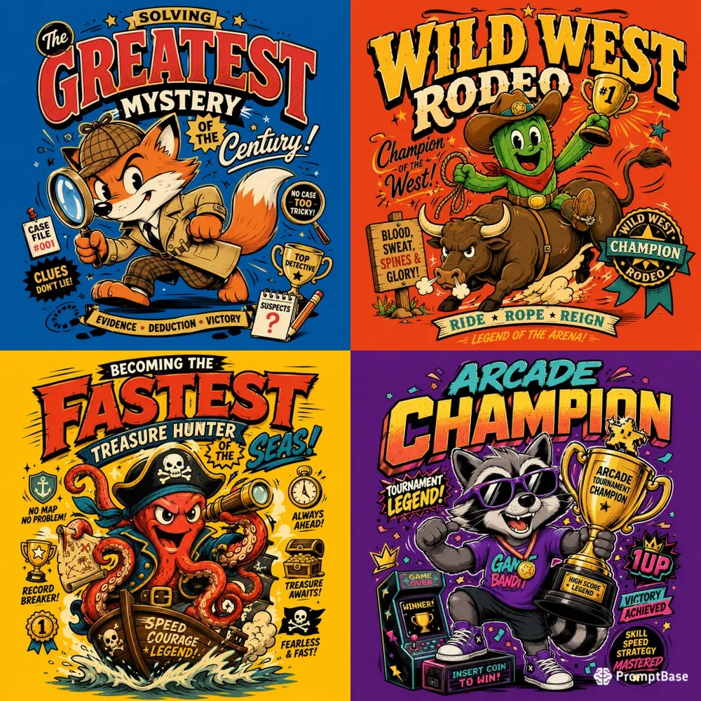 Retro Mascot Champion Makers