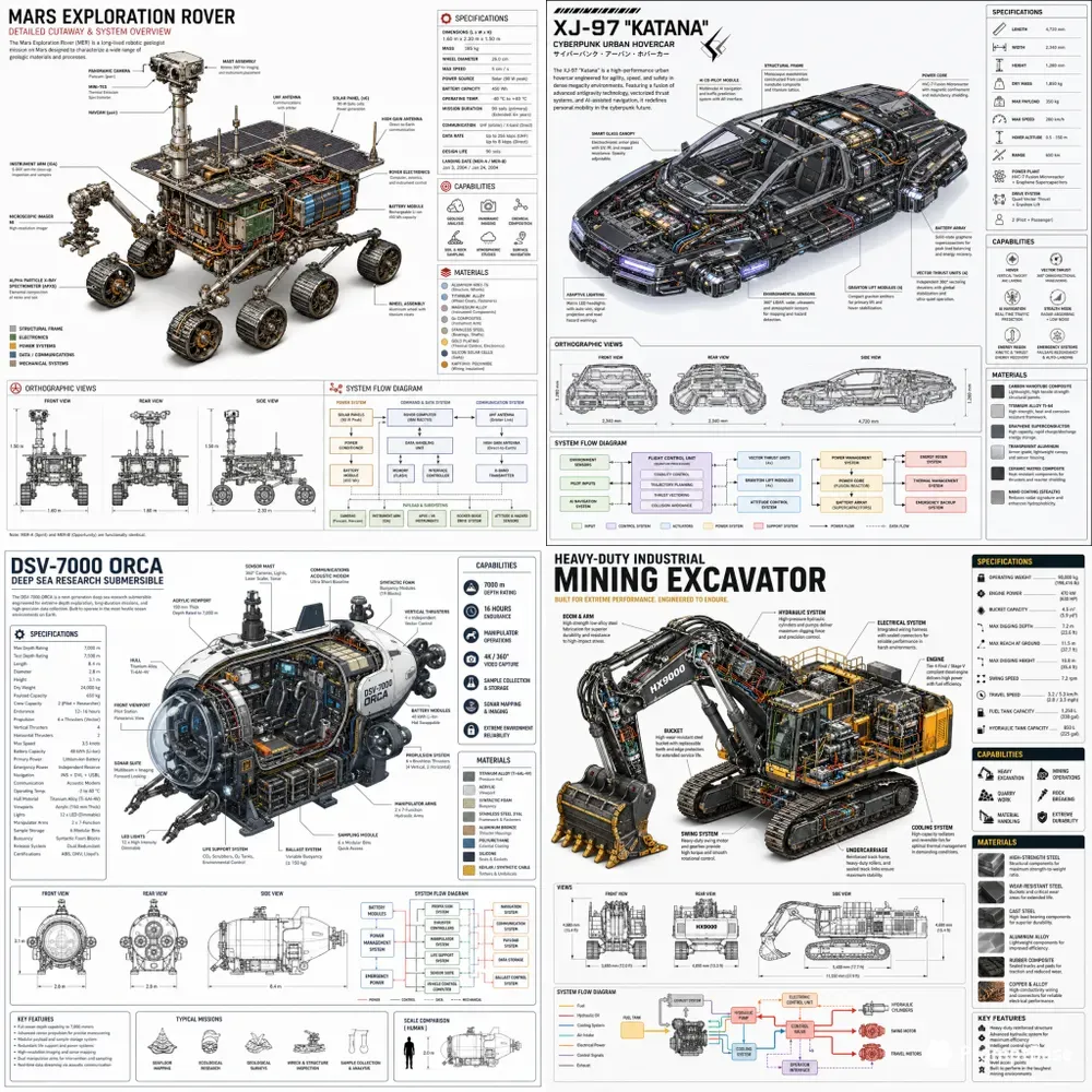 Master Technical Cutaway Infographics