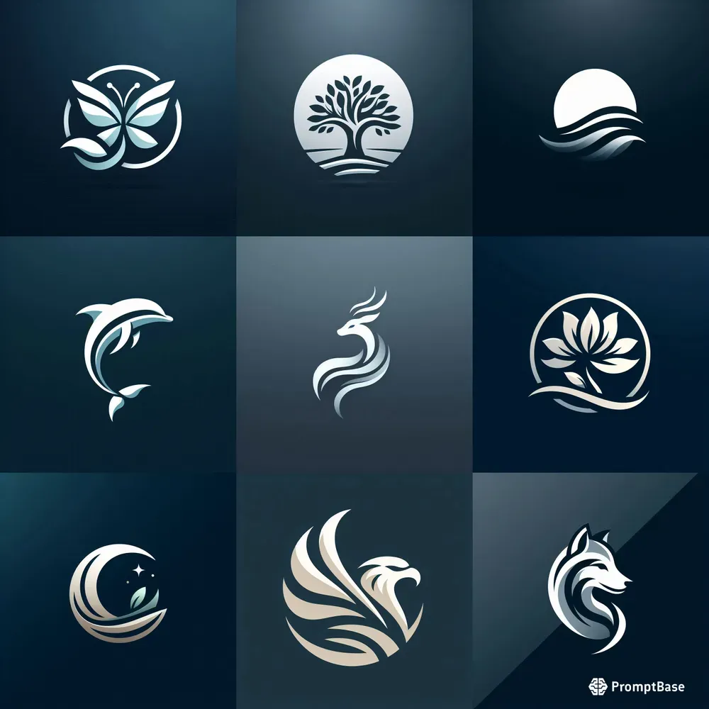 Elegant Nature Inspired Vector Logos
