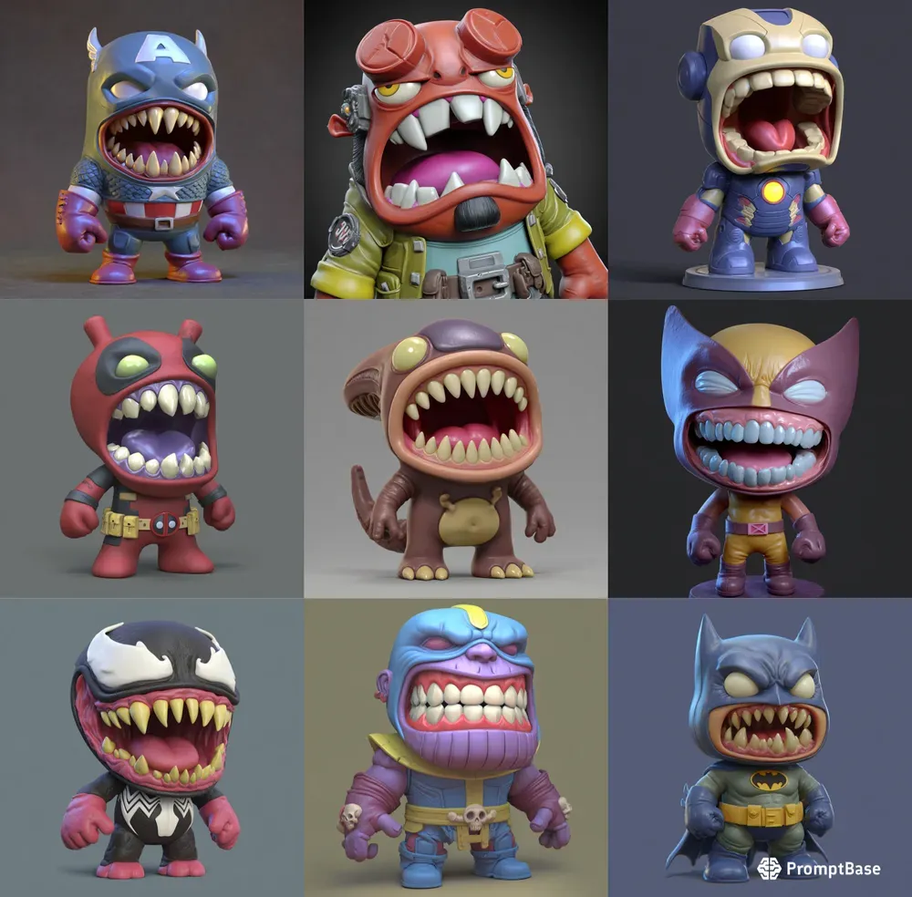 Chibi Cute Horror Figurines