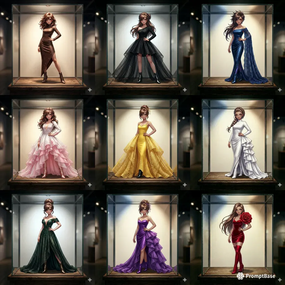 Luxury Anime Figurine Showcase Generator