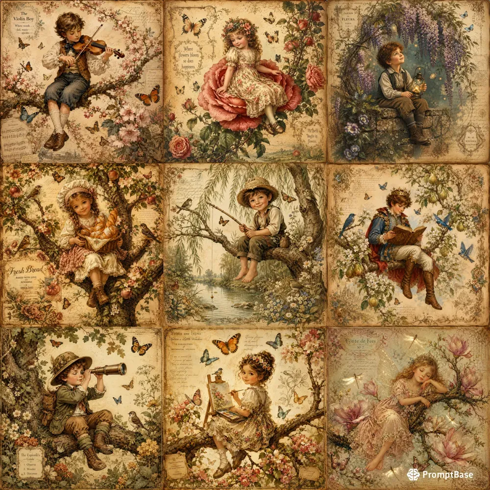 Vintage Storybook Portraits