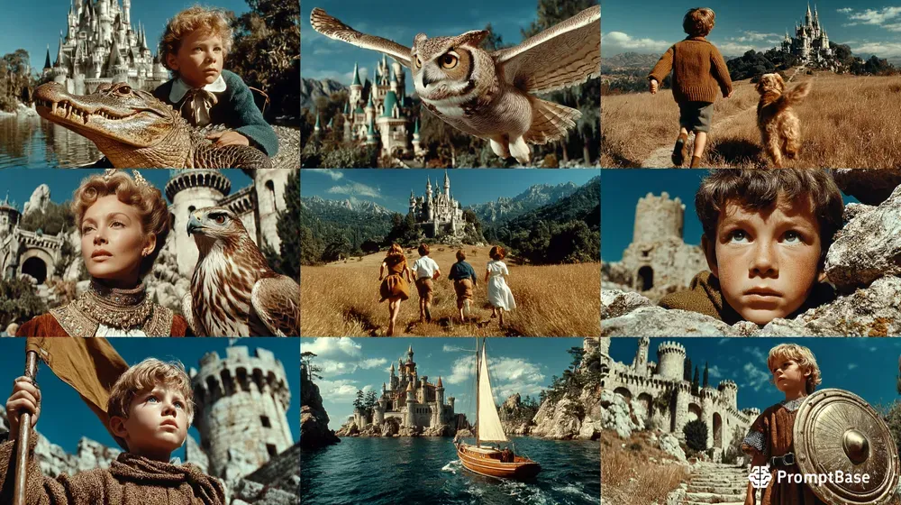 Vintage 80s Movie Adventure Scenes