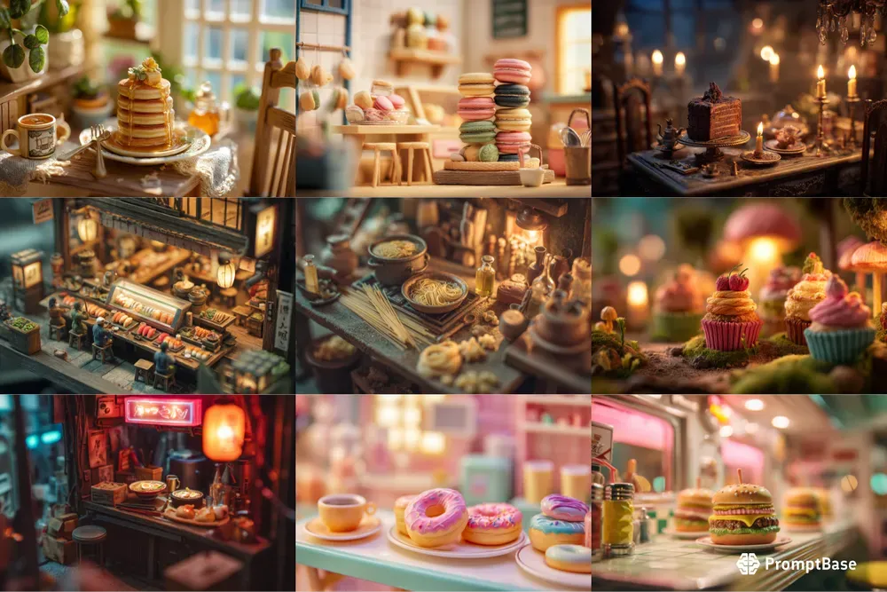 Miniature Food Diorama Generators