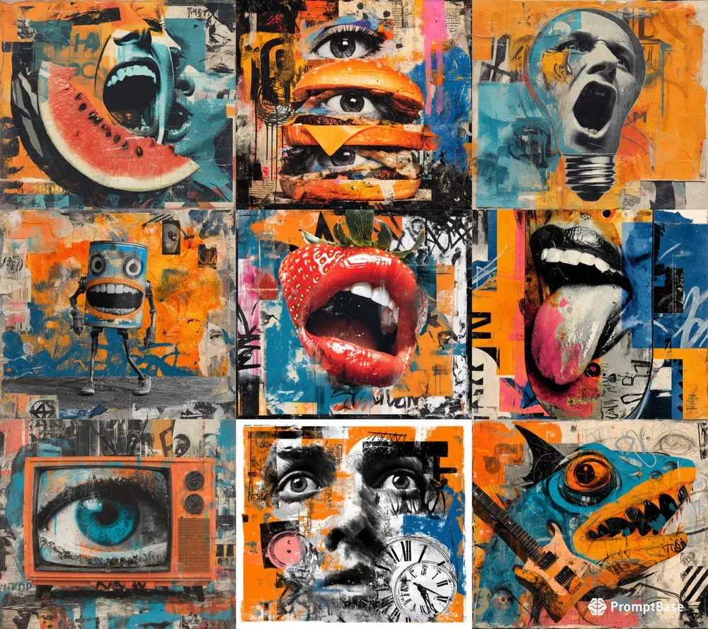 Raw Avantgarde Street Collages