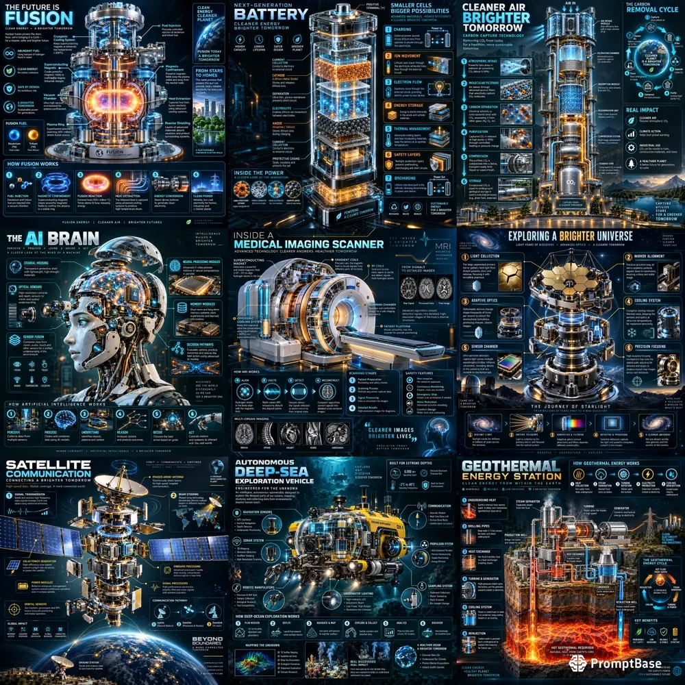 Futuristic Science Infographics