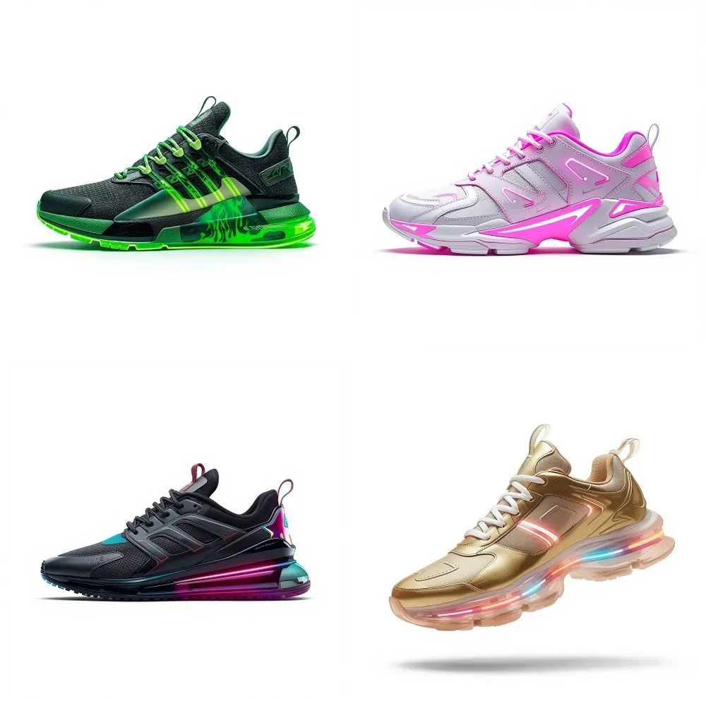 Futuristic Cyberpunk Sneakers