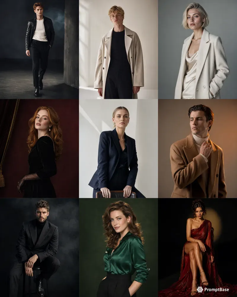 Cinematic Fashion Studio Photography