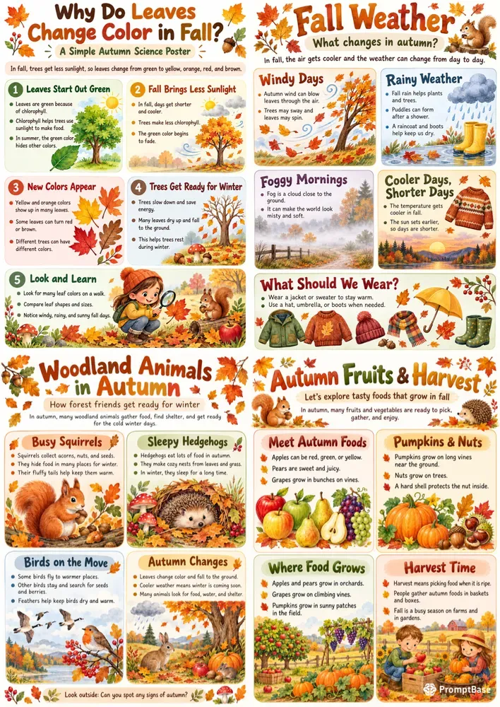 Fall Learning Poster Makers