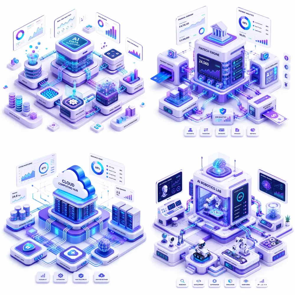 Isometric Systems Blueprint Art