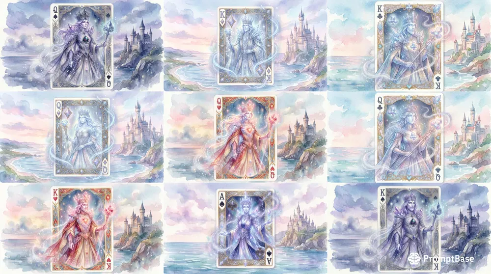 Dreamy Crystal Glow Cards