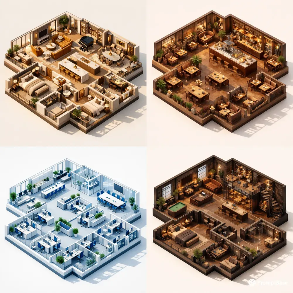 Premium 3D Isometric Floor Plans