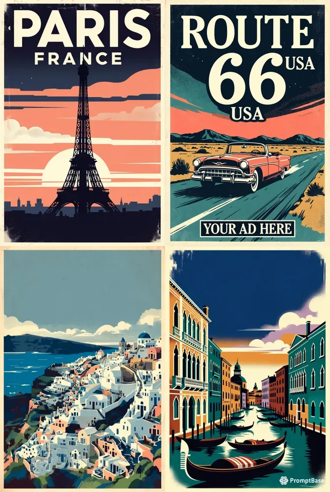 Vintage Travel Poster Generator