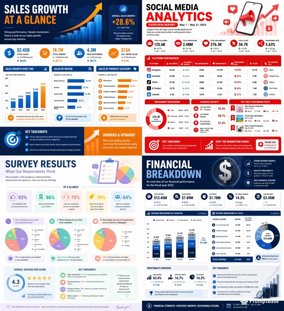 Custom Data Visualization Infographics