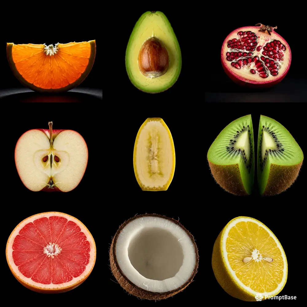 Cut Fruits Minimalist Focus