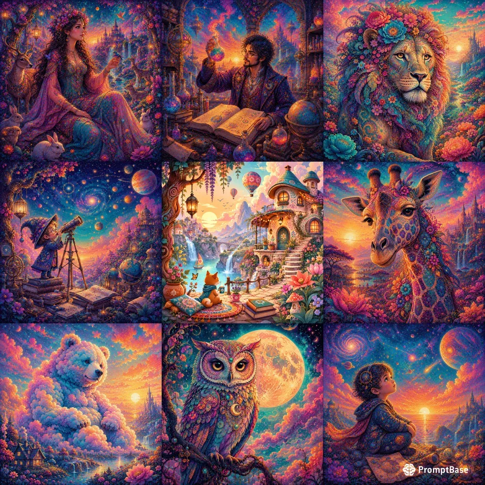 Painterly Dreamscape Fantasy Art