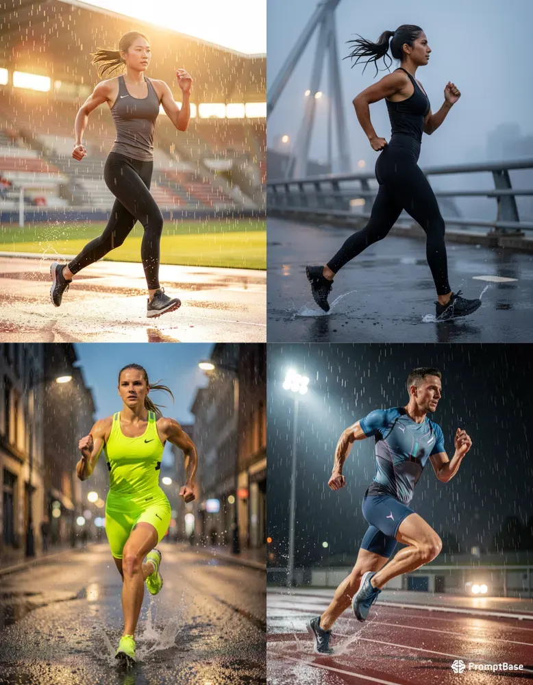 Cinematic Athletic Sportswear Fluxes