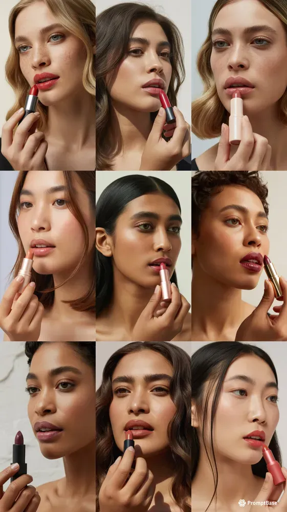 UGC Realistic Beauty Lipstick Shots