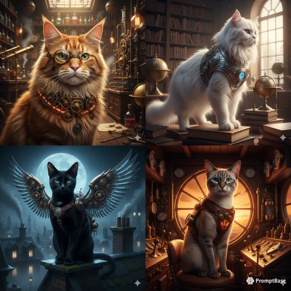 Multiverse Steampunk Cats